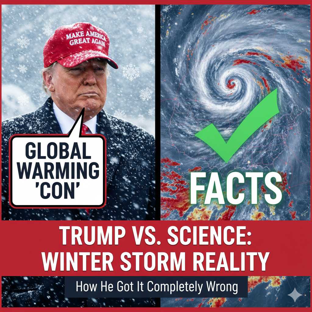 Trump thinks giant US winter storm exposed global warming 'con': How he got it completely wrong