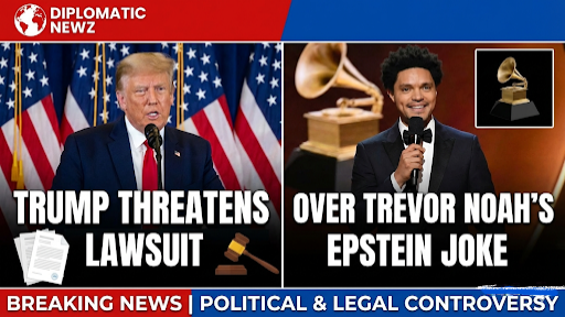 Trump Threatens Lawsuit Against Trevor Noah Over Epstein Joke at Grammys