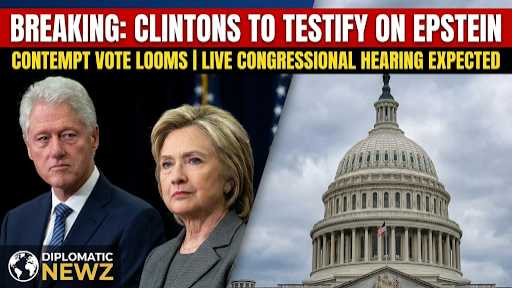Clintons Agree to Testify on Epstein as Vote Looms to Hold Them in Contempt of Congress